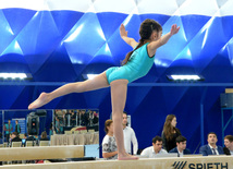 Bakıda qadın idman gimnastikası üzrə akrobatların çoxnövçülükdə çıxışı başlayıb. Azərbaycan, 4 dekabr 2015